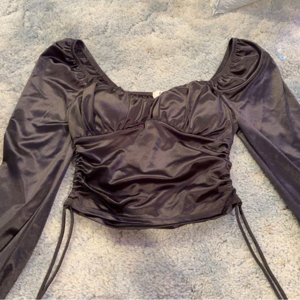 Madden NYC corset tie long sleeve